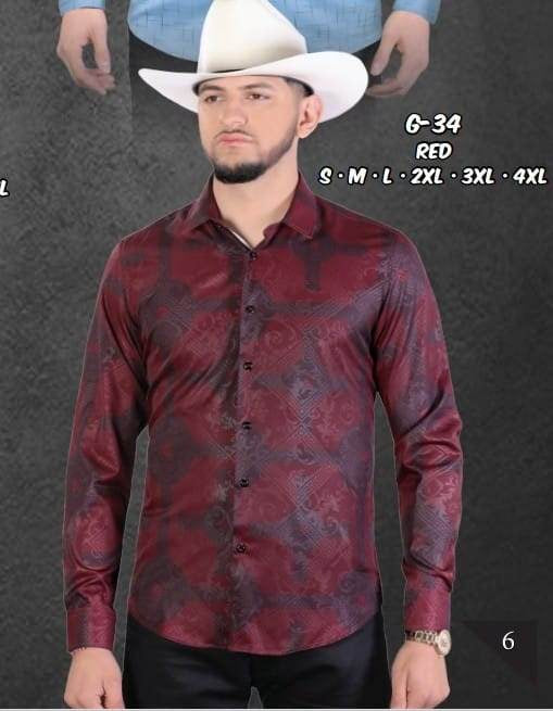 Contti Red Western Shirt (Adult)