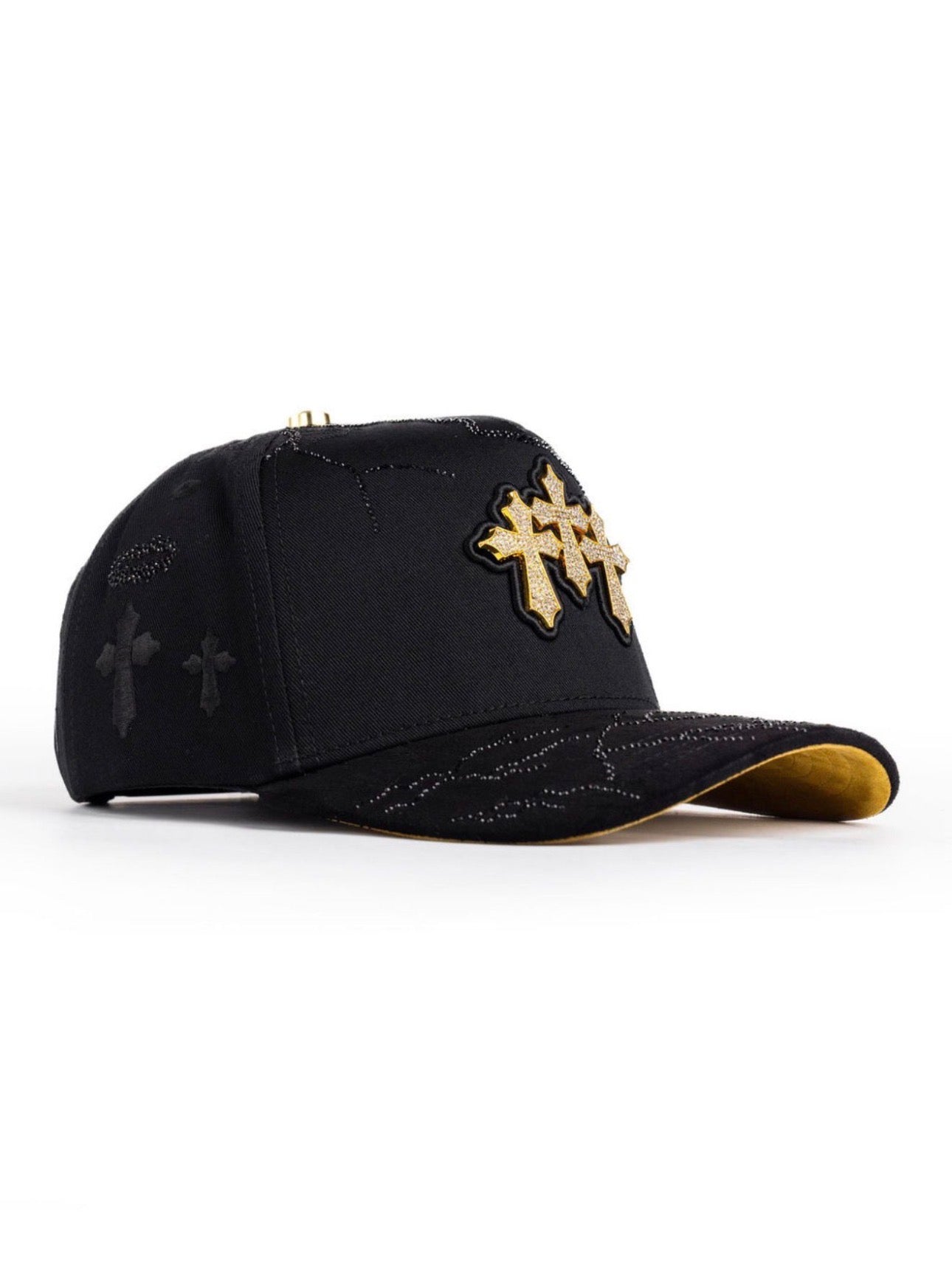 Tres Cruces Crystal (Black/Gold)