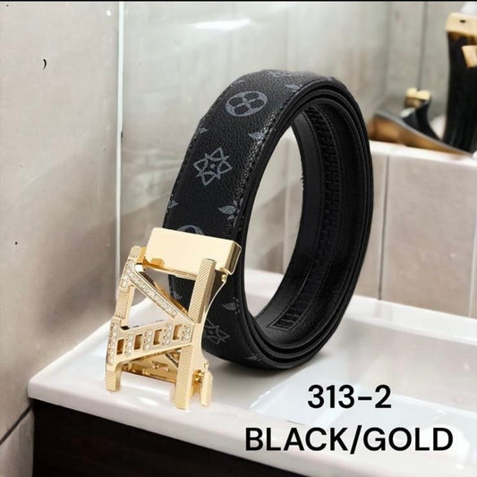 313-2 Black/Gold Belt Unisize