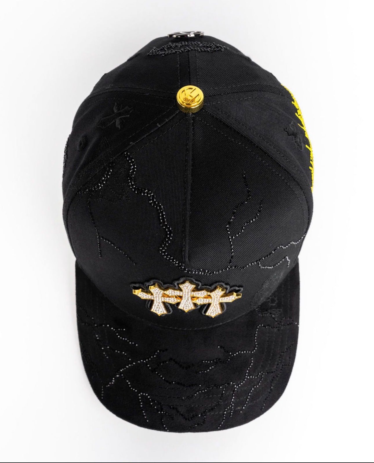 Tres Cruces Crystal (Black/Gold)