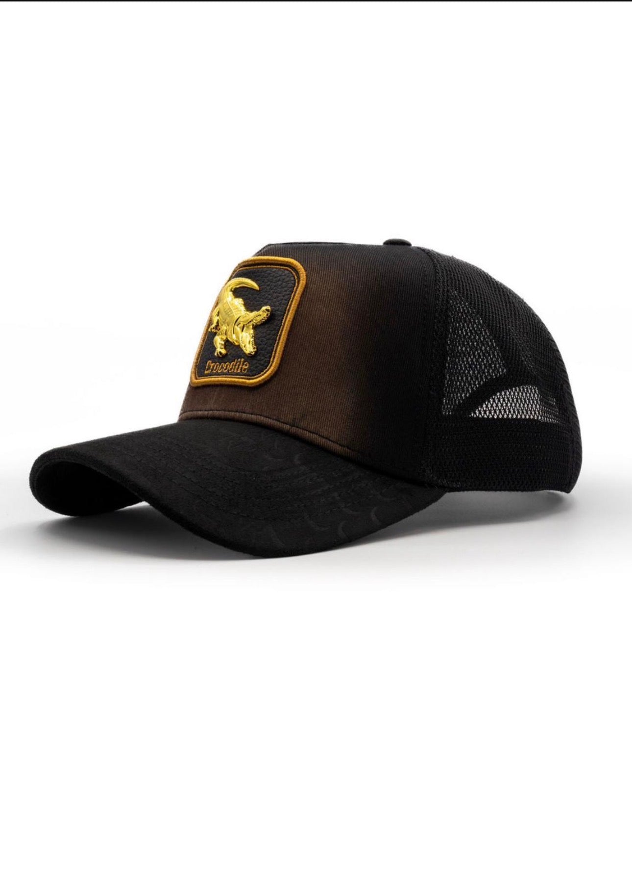 Crocodile Trucker (Brown/Gold)