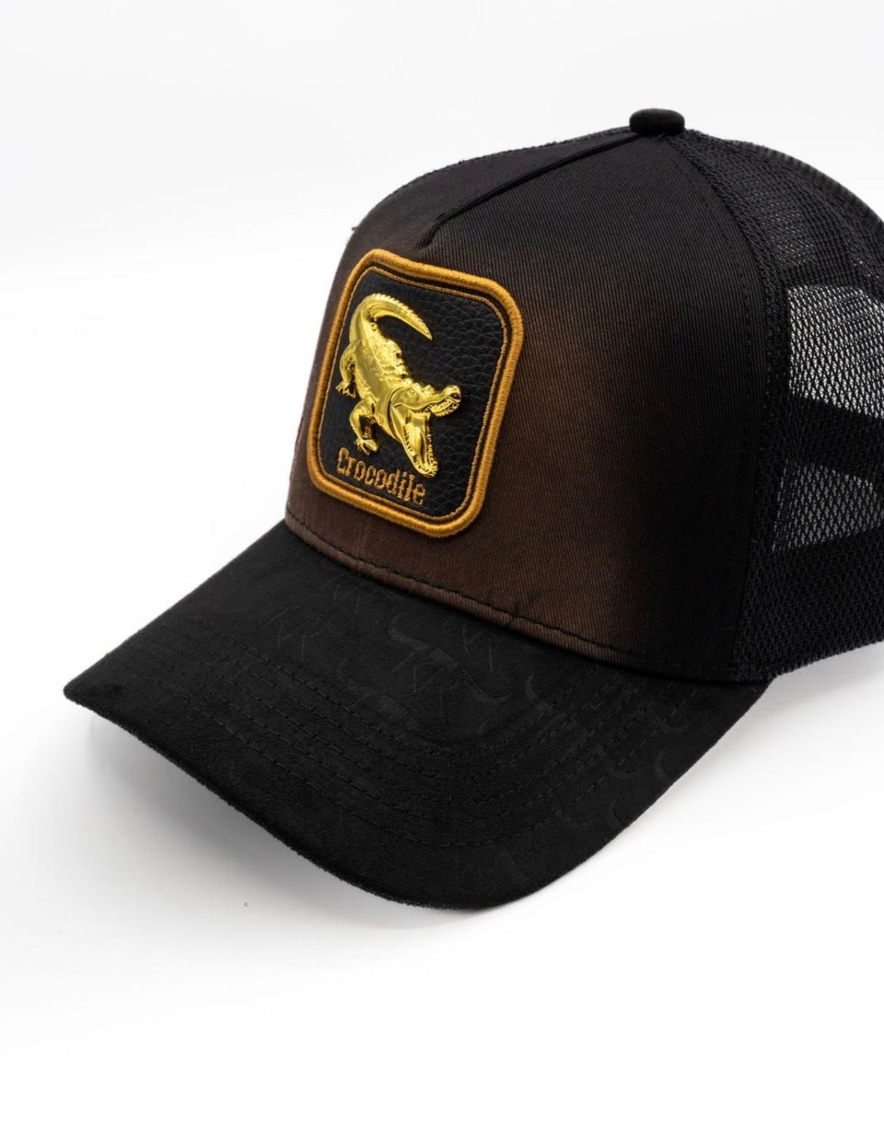 Crocodile Trucker (Brown/Gold)