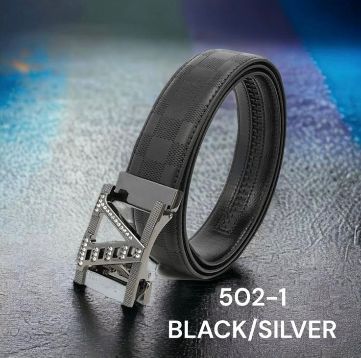 502-1 Black/Silver Belt Unisize