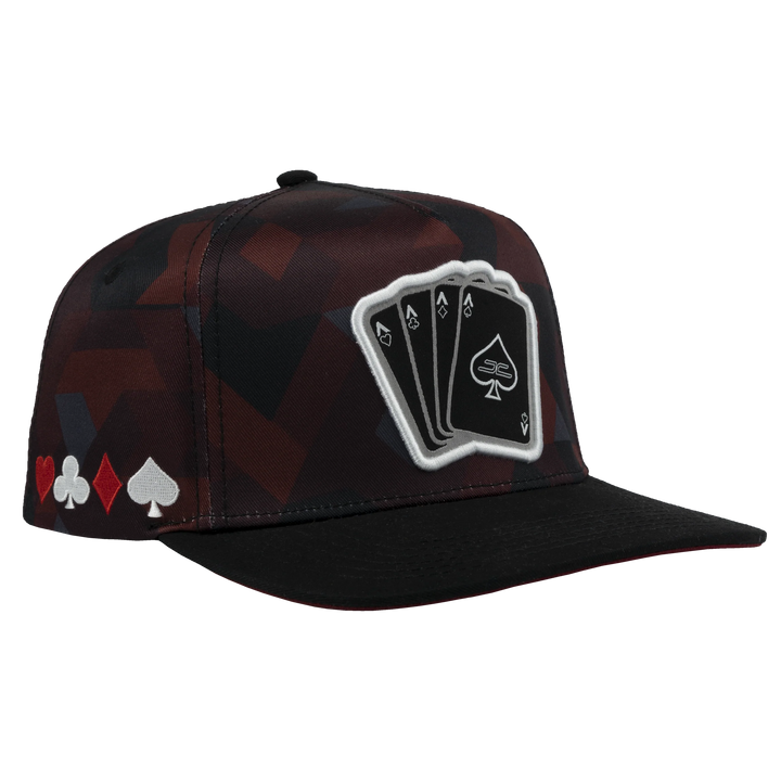 Poker Camo (Burgundy)