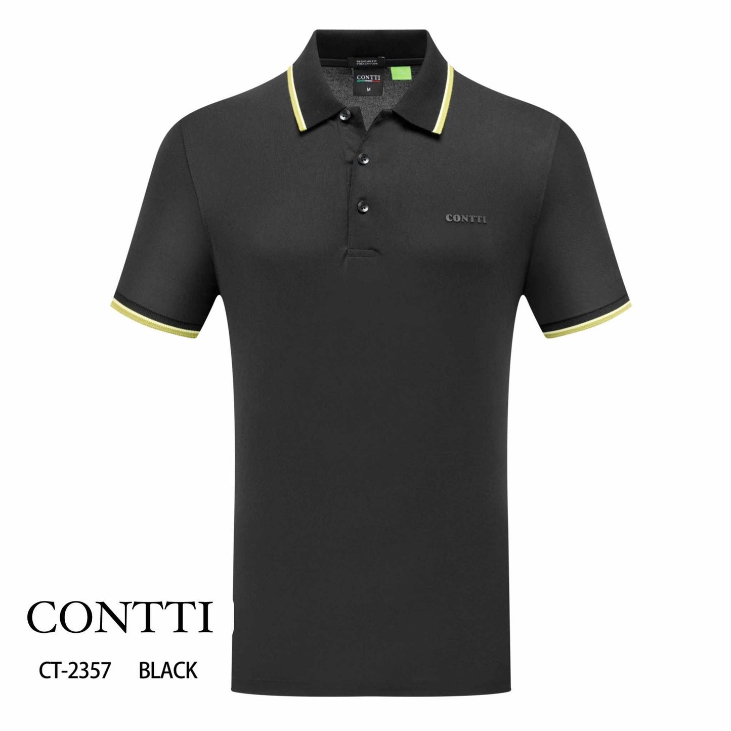 Contti Black/Yellow Collared Shirt (Adult)