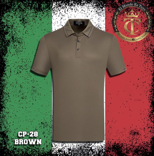 Contti Brown Collared Shirt (Adult)