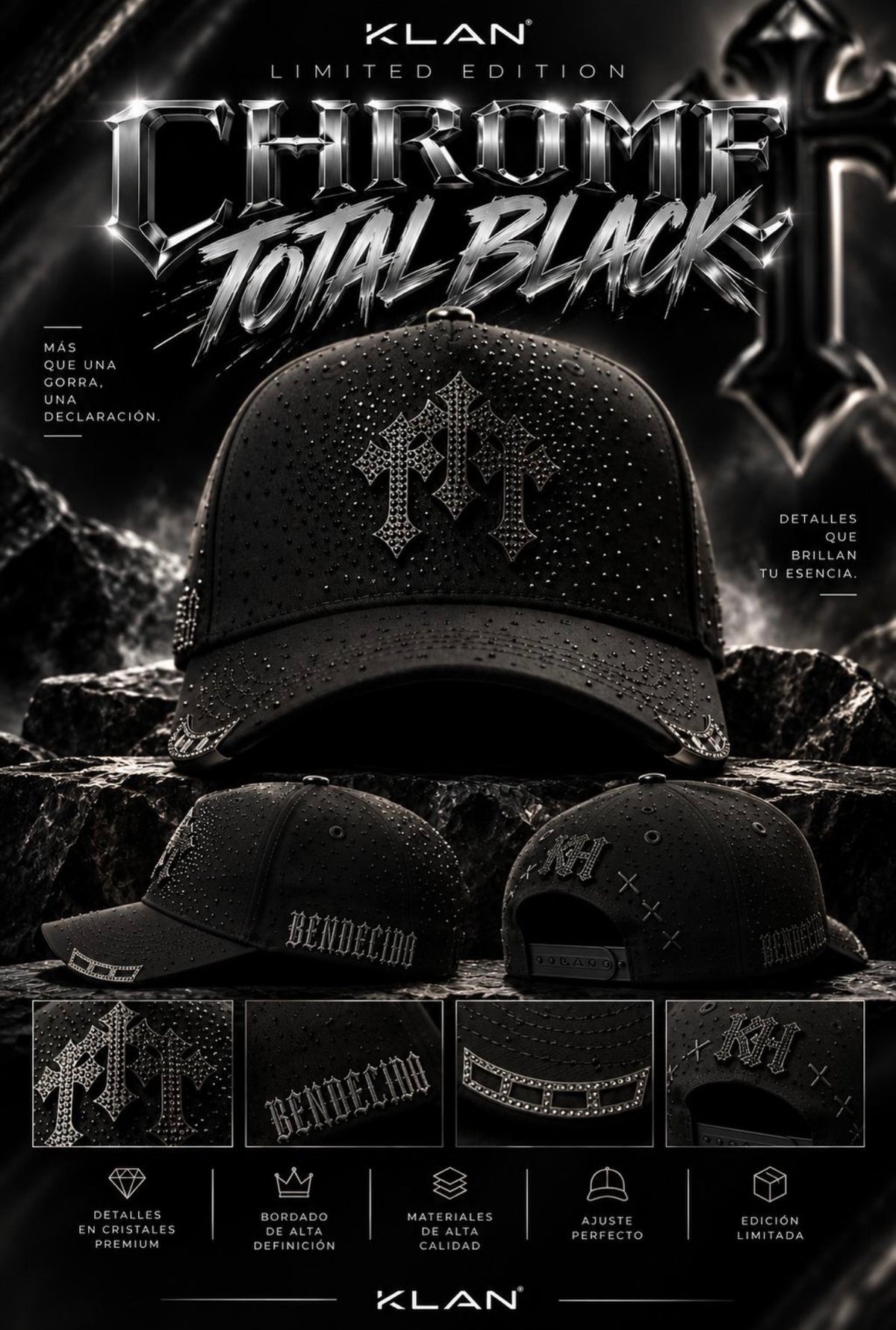 Chrome Bendecido (Total Black)