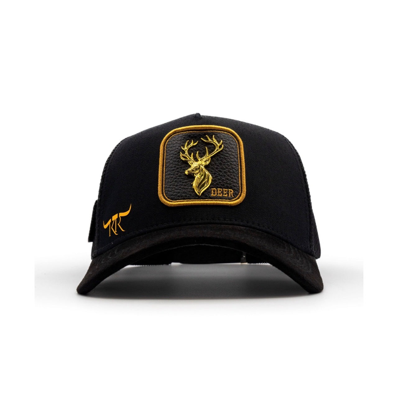 Deer Trucker (Black/Gold)