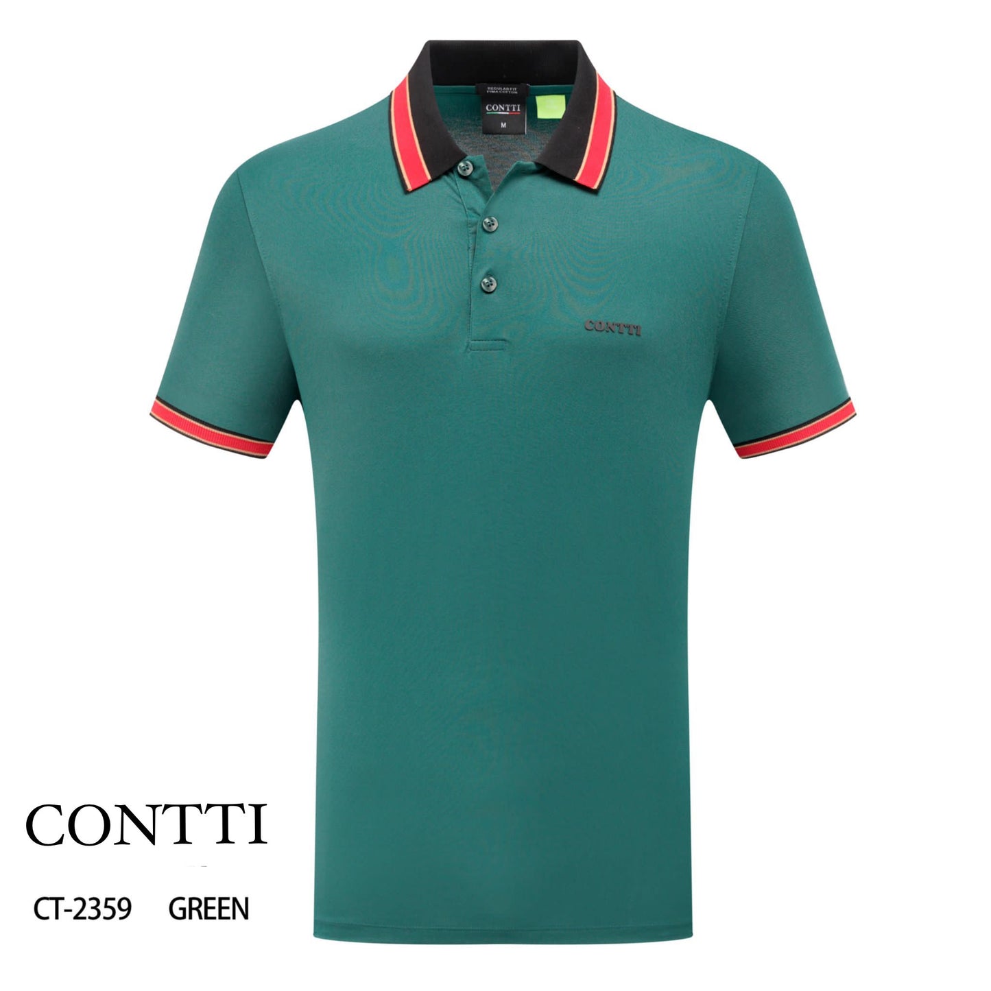 Contti Green Collared Shirt (Adult)