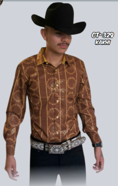 Contti CT-329 Western Shirt (Khaki)